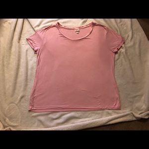 Pink scoop neck T-shirt